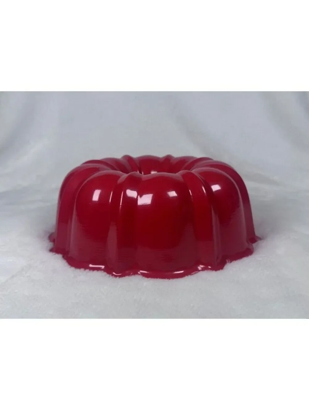 Nordic Ware Bundt Pan Kitchen Red Vintage Cast Aluminum Fluted Cake Mold